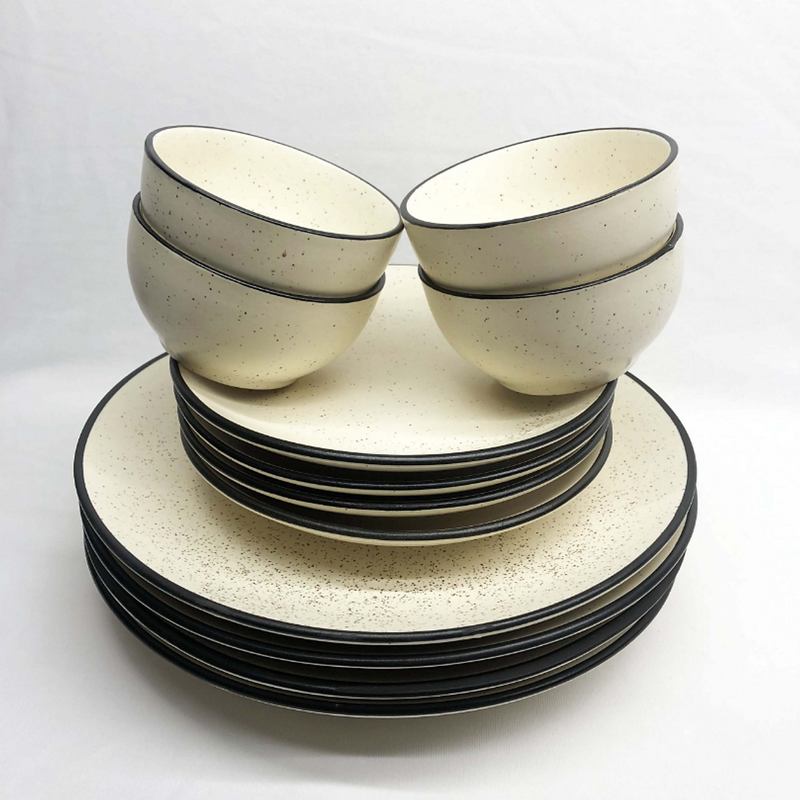 Beige Dinner Set (Set of 12)