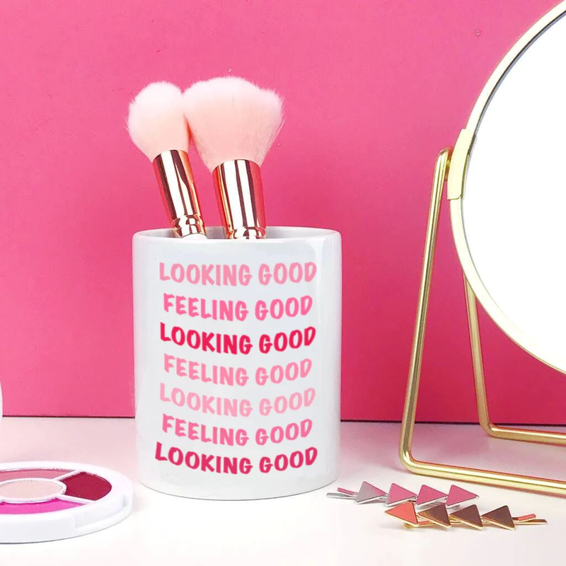 Pastel Pink Coffee MUG "Looking Good"